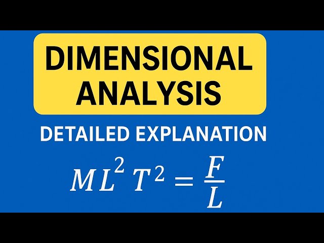 Dimensional Analysis Explained with Solved Examples | Physics Made Easy for Beginners