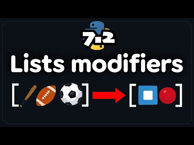 Modifying List Items Is EASY