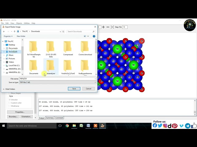 How to create crystal structure of NiFe2O4 material, Bond length and Angle using VESTA Software