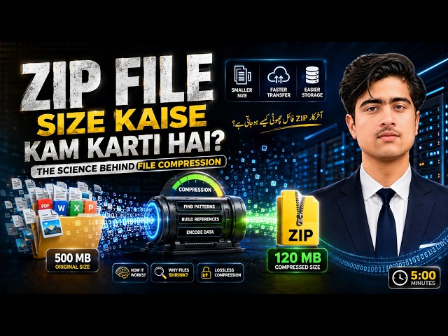 How ZIP Files Become Smaller 🤯 The Science Behind File Compression Explained!