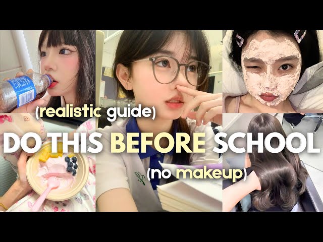 How to look 10x PRETTIER in school NATURALLY (realistic glowup guide)