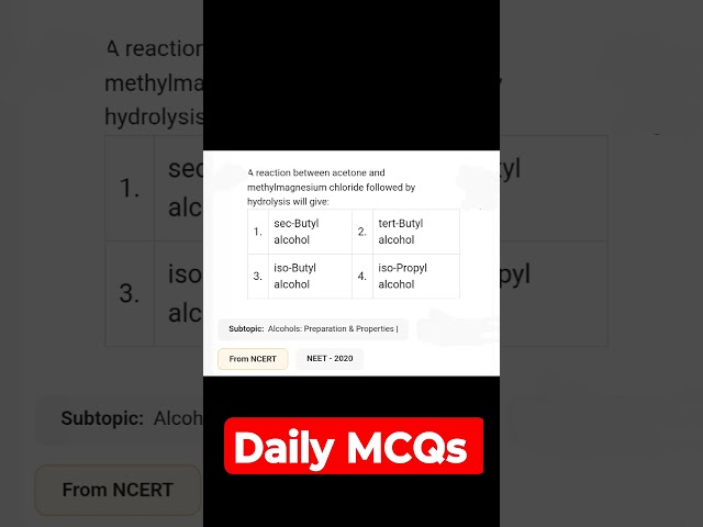 Daily MCQs #ncert #neet #jee #chemistry #pyq