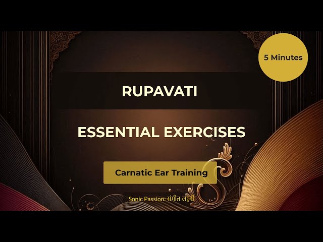 Rupavati Raga | Essential Keyboard Exercises & Notation