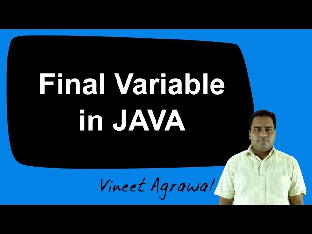 Final Variable in JAVA (Hindi)