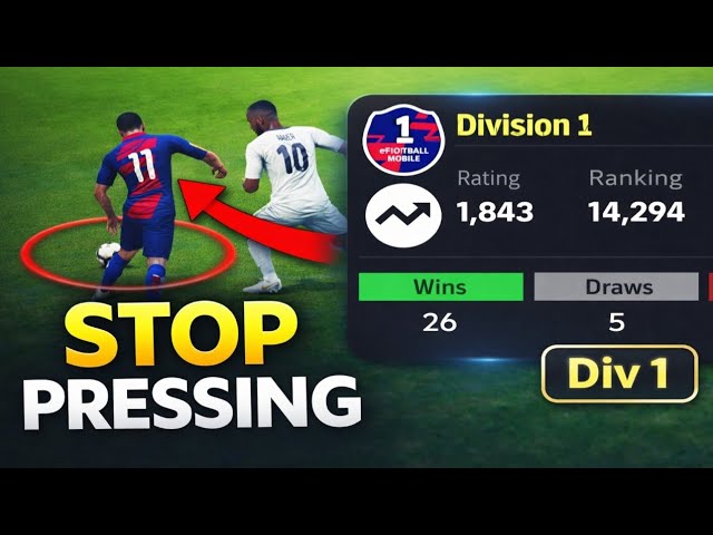 Stop Pressing! This Is How Pros manually Defend in eFootball mobile