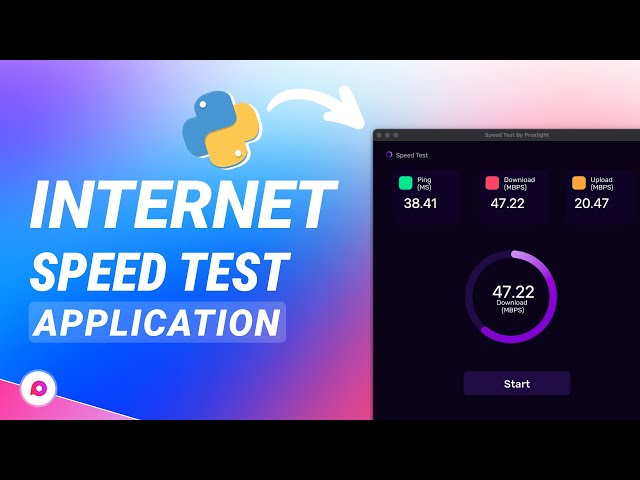 How to Create Internet Speedtest App Using Python | Python Tkinter Project