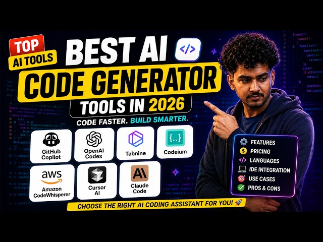 🪅 Best AI Code Generator Tools in 2026 | Complete Guide for Students, Freelancers & Developers