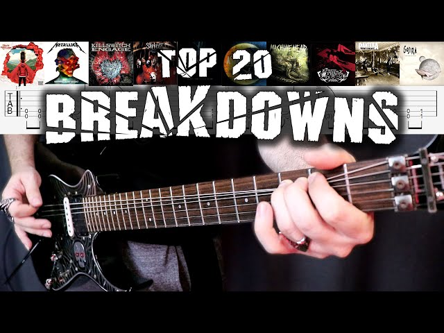 TOP 20 METAL BREAKDOWNS | WITH TABS