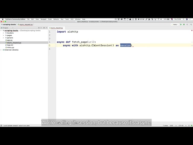 166  Making our first async request in Python