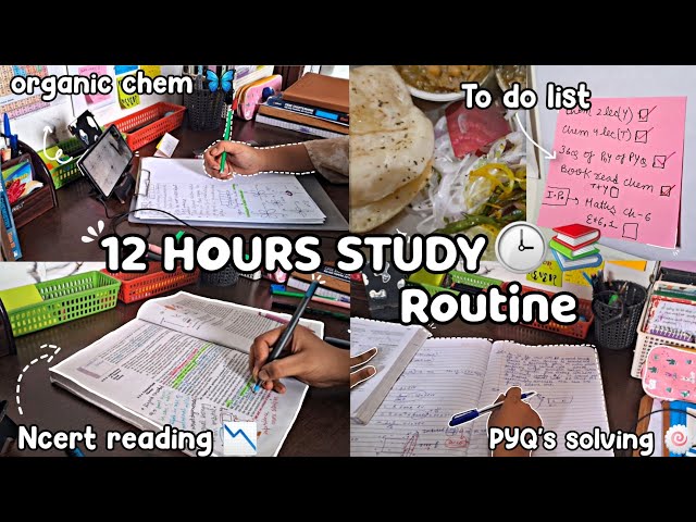 Study vlog class 12 📉| pcm science student ✨📚| Study vlog 📝| busy life, hardwork, lots of study 🧠