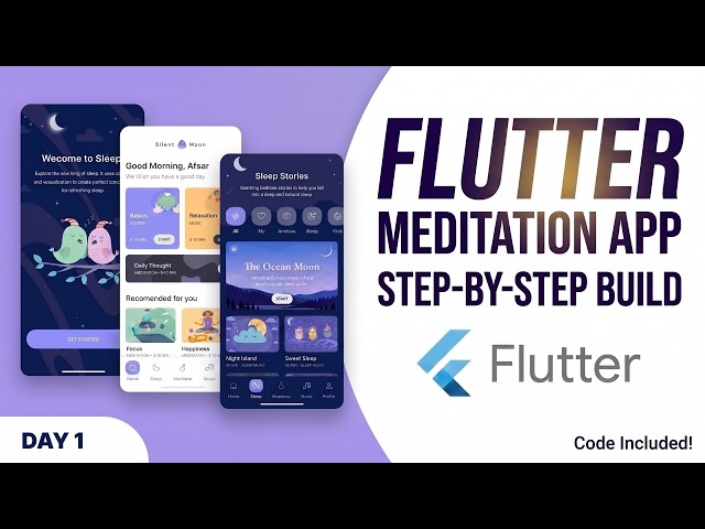 Build a Meditation App in Flutter from Scratch | Day 1