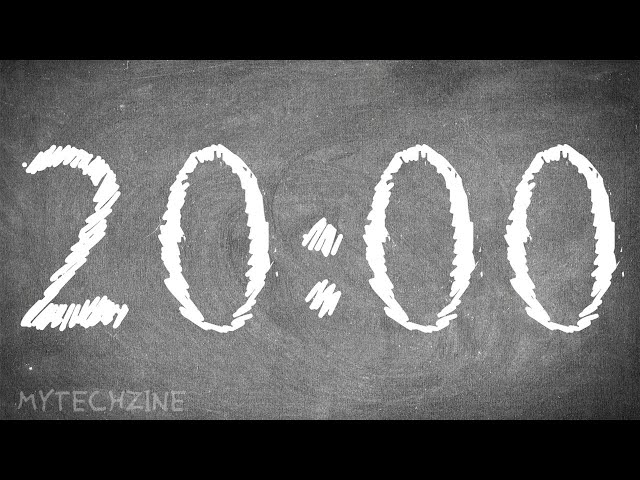 20 Minute Silent Timer ⏰ with Alarm 🔔