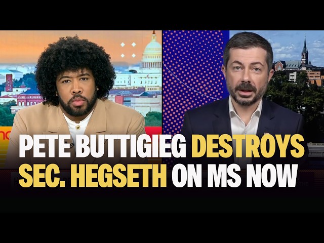 Pete Buttigieg Destroys Pete Hegseth LIVE on MS NOW