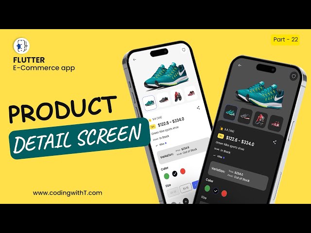 Flutter eCommerce App UI Design | Flutter Product Detail Page