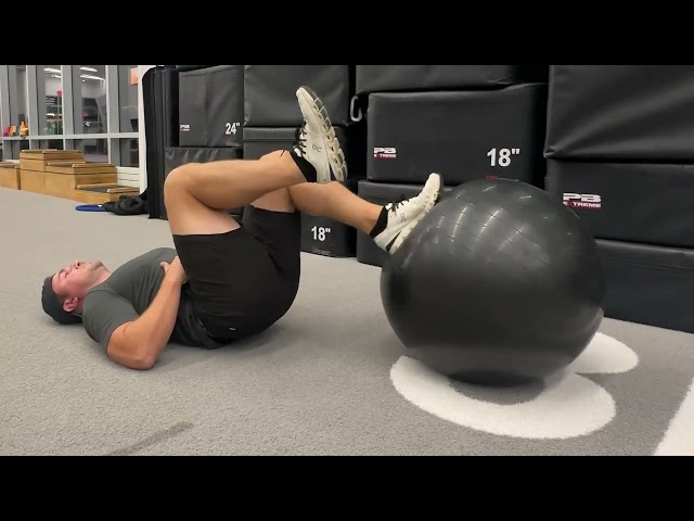 How to Perform Single Leg Stability Ball Hamstring Curls for Hamstring Strength