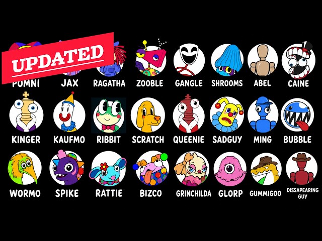 [UPDATED] The Amazing Digital Circus All Characters Intro | TADC Opening Song | MSM #tadc