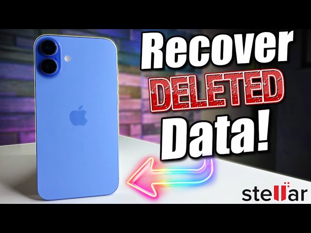How To Recover Lost/Deleted Data On iPhone | Stellar Data Recovery