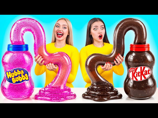 Desafío de Comida Gomosa vs Comida de Chocolate | Trucos Creativos Con la Comida Multi DO Challenge