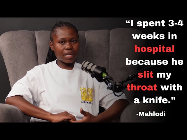 Mahlodi ON how her boyfriend slip her throat with a knife