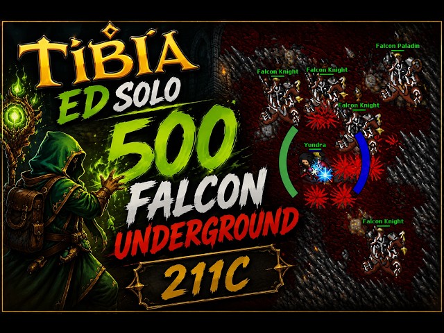 Can a Level 500 Elder Druid SOLO Falcon Underground? Tibia