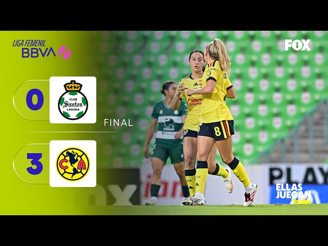 SANTOS 0-3 AMÉRICA | RESUMEN | LIGA FEMENIL | APERTURA 2026 | JORNADA 1