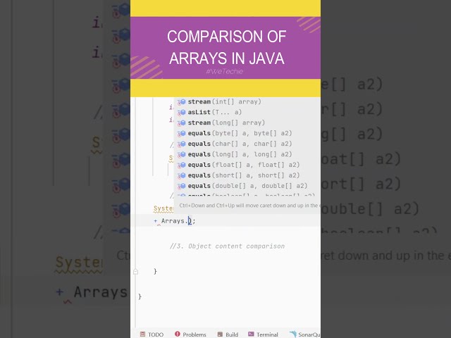 Java: Compare Arrays in Seconds! #java #coding #interview