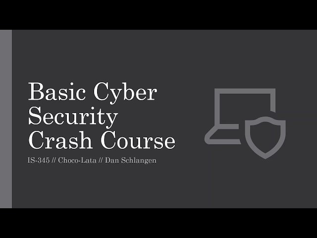 cyber security crash course