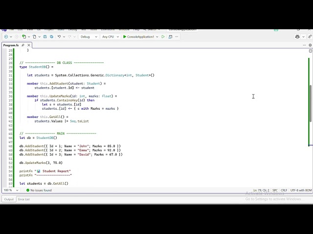 F# Advanced Student Management System | Functional + OOP Hybrid Project | Real World Example