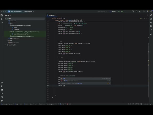 #java #hashmap #androidstudio #burcinerek #ornek