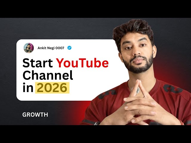 Start YouTube Channel in 2026 (The Honest Guide) 🎥🚀