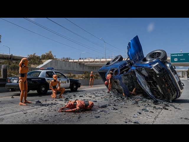 BeamNG Drive - Realistic Car Crashes | Rollover Crashes #10 | DLSS 5