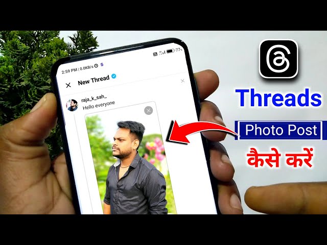 How to post photo in threads | Thread me post kaise kare | Thread me kya likhe