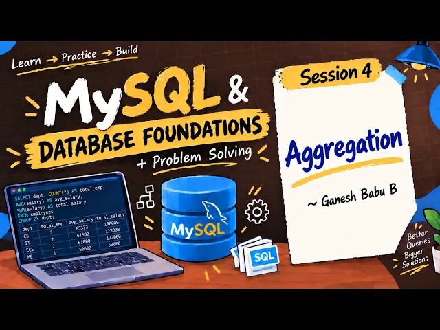 Session - 4 | Aggregation | SQL Database and Problems