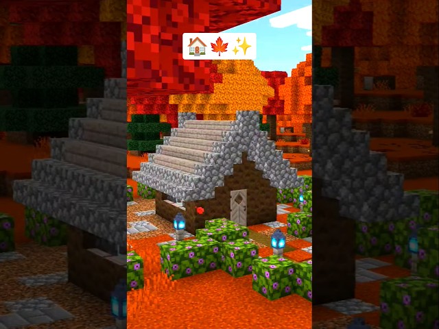 Starter Poplar House in Minecraft 🏠🍁🍂✨