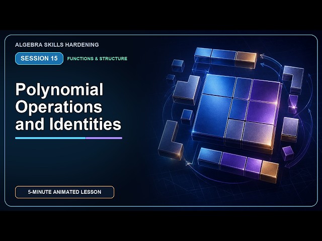 Polynomial Operations and Special Products | Algebra 15