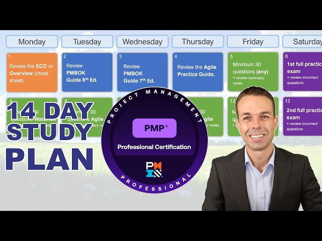 14 Day Study Plan to Pass the NEW PMP (with Free Download)