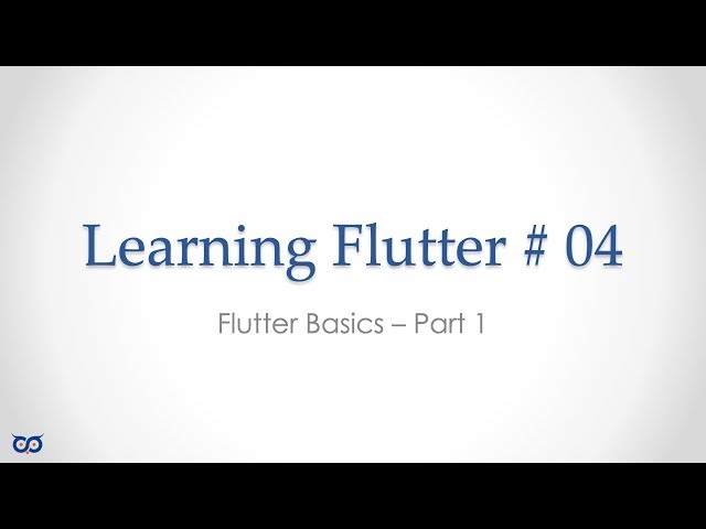 #flutter #dart #programming #learningflutter - S4 E1 - Flutter Basics