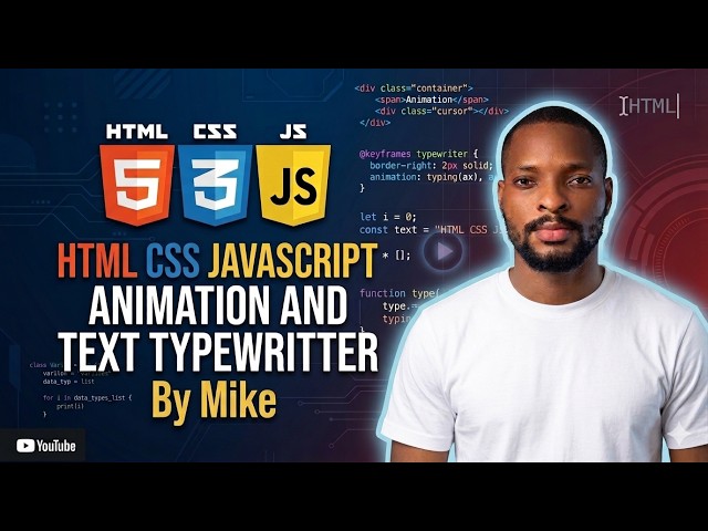 Build a Stunning Linear Gradient + Typewriter Effect (HTML, CSS, JS)