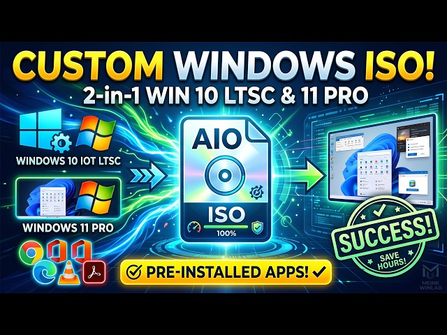 How to Create a Custom Windows 10 IoT & 11 Pro ISO with Pre-installed Software