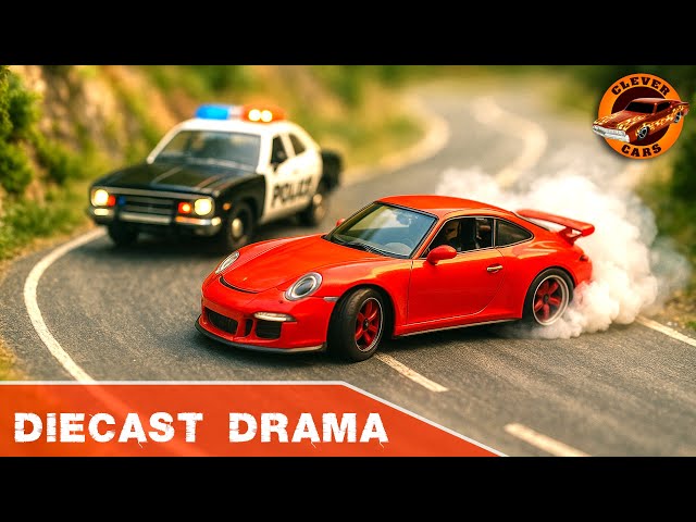 Massive Hot Wheels Crash and Police Chase Chaos in 1:64 Diecast City