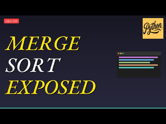 Python Merge Sort Explained Fast | Sorting Algorithms Demystified #python #software #learnpython 