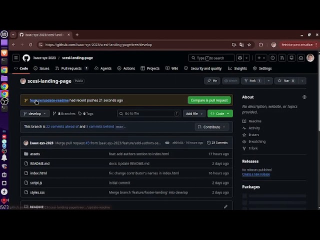 Como crear un Pull Request en Github