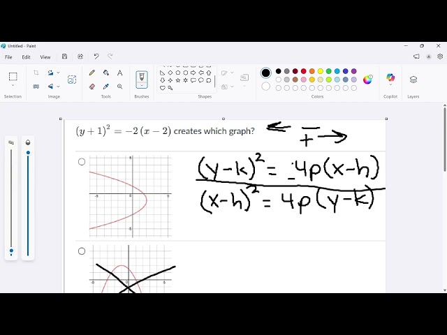 Precalculus Onramps Review 18 Parabolas