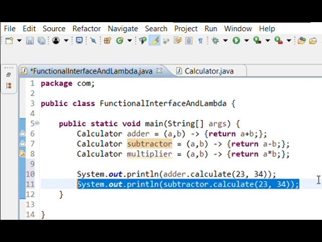 Functional interface and lambda expressions | java 8