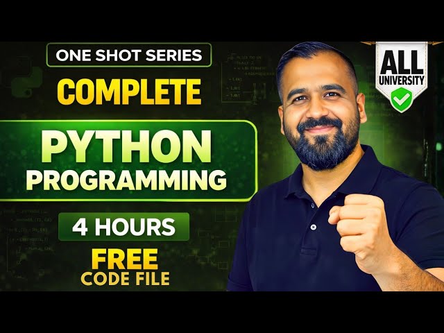 Complete Python in One Shot 4 Hours | Semester Exam | Hindi