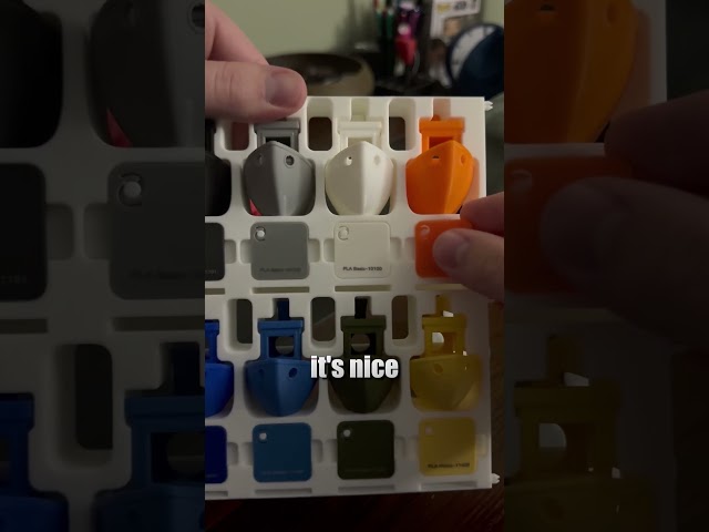 Benchy Color Display.  #3dprinting #3dprinted #3dprinter #3dprintingmachine #bambu #bambulab