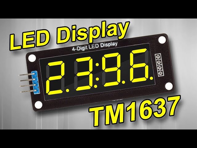 LED display TM1637 and Arduino