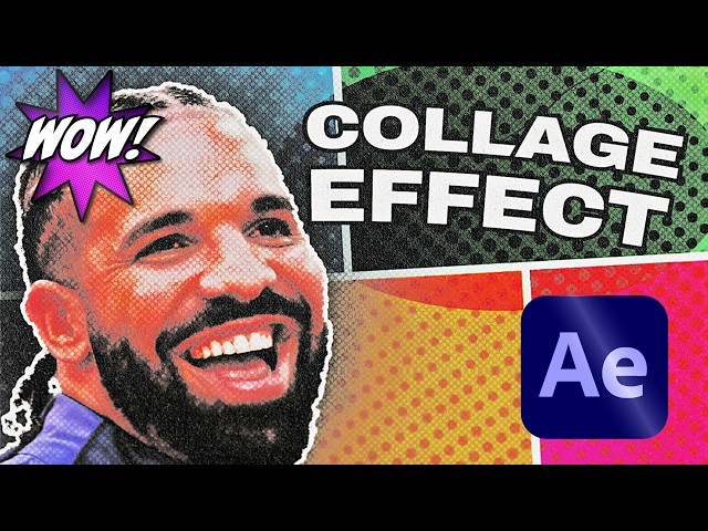 MAKE THIS INSANE MIXED MEDIA COMIC BOOK EFFECT - After Effects Tutorial