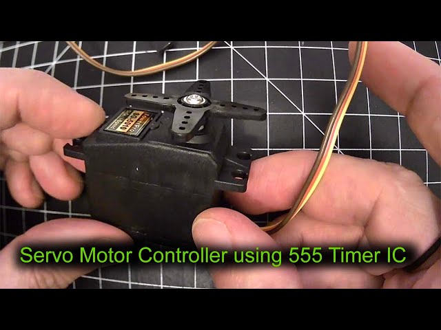 555 Timer Chip for Servo Motor Control