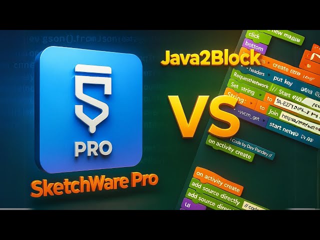 New Java2Block Update in Sketchware Pro 🔥 | No Code App Builder